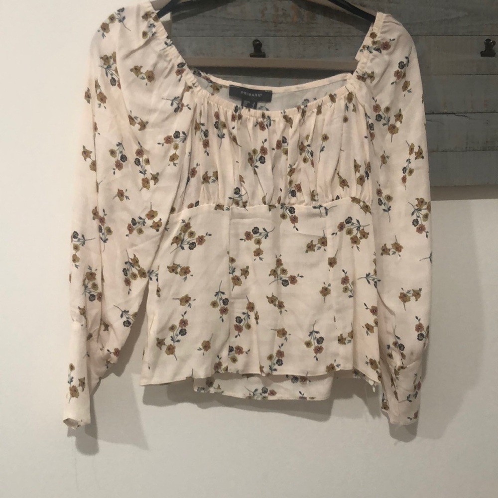 floral long sleeve blouse